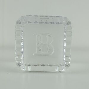 Waterford Baby Glass Alphabet Block Paperweight Germany